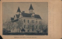 Trego County Court House Postcard