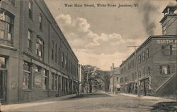 West Main Street White River Junction, VT Postcard Postcard Postcard