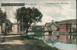 Looking up The Winooski Montpelier, VT Postcard Postcard Postcard