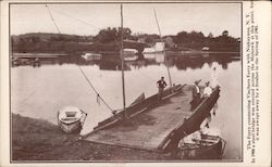 The Ferry connecting Vischers Ferry with Niskayuna, NY Postcard