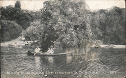 Boating on the Russian River Postcard