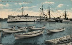 Naval Training Station Postcard