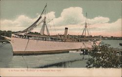 U.S. Prison Ship "Southery" at Portsmouth Navy Yard Postcard