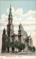 Cathedral Sacramento, CA Postcard Postcard Postcard