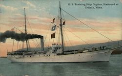 U.S. Training Ship Gopher Postcard