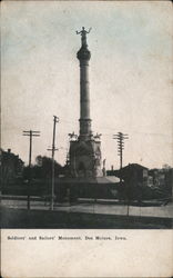 Soldiers' and Sailors' Monument Postcard