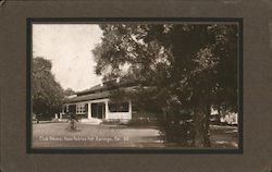 Club House, Paso Robles Hot Springs Postcard