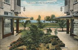 View from Mira Mar Hotel Sarasota, FL Postcard Postcard Postcard