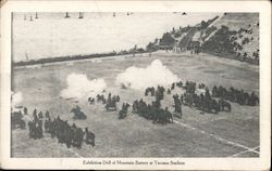 Exhibition Drill of Mountain Battery at Tacoma Stadium Postcard