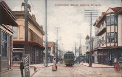 Commercial Street Astoria, OR Postcard Postcard Postcard