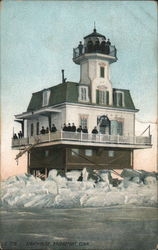 Lighthouse Bridgeport, CT Postcard