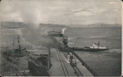 Terminus of the Ilwaco Railroad Megler, WA Postcard Postcard Postcard
