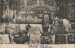 Interior of Chilkat Chief's House Postcard