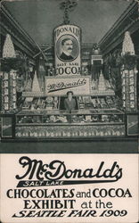 McDonald's Salt Lake City Chocolates and Cocoa Exhibit Postcard