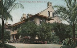 Crocker Cottage Santa Barbara, CA Postcard Postcard Postcard