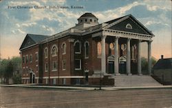 First Christian Church Hutchinson, KS Postcard Postcard Postcard