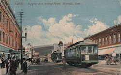 Higgins Avenue looking North Missoula, MT Postcard Postcard Postcard