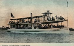 Steamer Okoboji Postcard