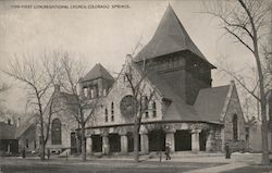 First Congregational Church Colorado Springs, CO Postcard Postcard Postcard