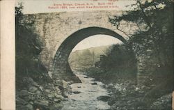 Stone Bridge Gilsum, NH Postcard Postcard Postcard