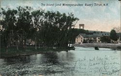 The Island (and Winnepesaukee River) Postcard