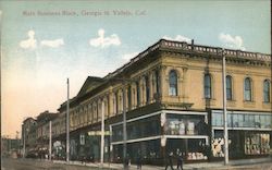 Main Business Block, Georgia Street Postcard