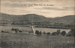 A View of Ulster from the Mountain Pennsylvania Postcard Postcard Postcard