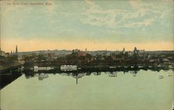 Beautiful River Front Springfield, MA Postcard Postcard Postcard