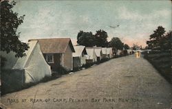Road at Rear of Camp, Pelham Bay Park Postcard