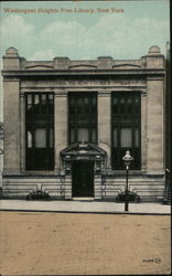 Washington Heights Free Library Postcard