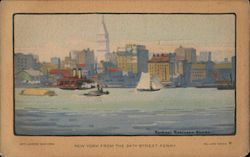 New York from the 34th Street Ferry Postcard