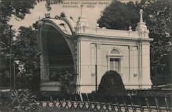 "Band Shell" Zoological Garden Postcard