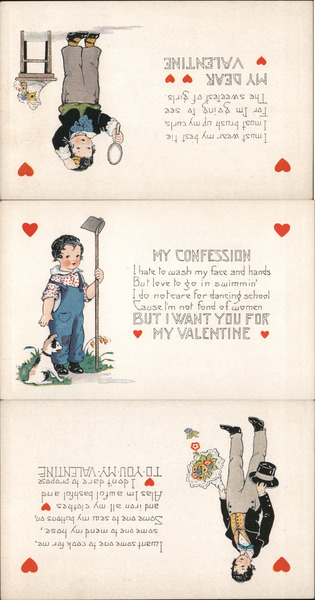 Set of 3: Children, Dear Valentine