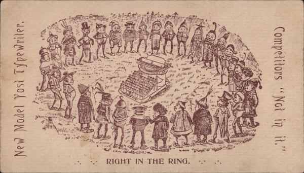 New Model Yost Typewriter Right In The Ring. Competitors Not In It