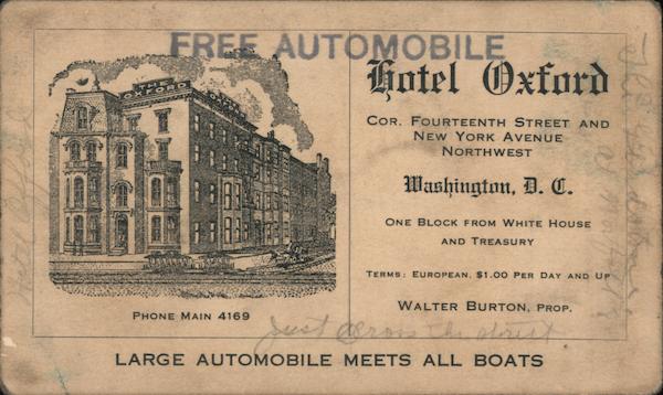 Hotel Oxford Washington District of Columbia Washington DC