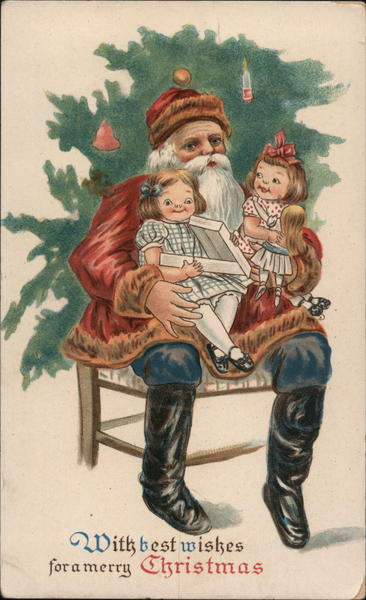 With Best Wishes for a Merry Christmas Santa Claus