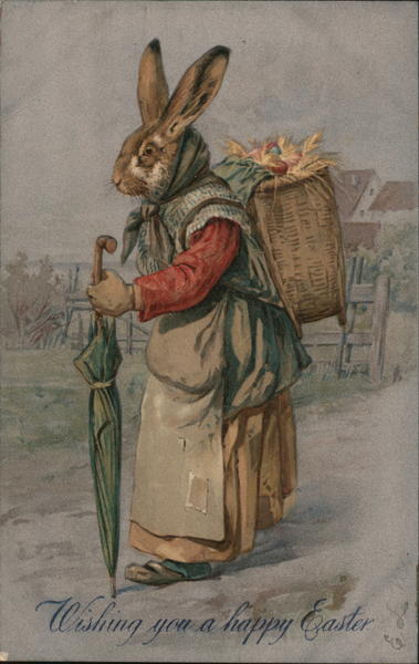 Wishing You A Happy Easter With Bunnies