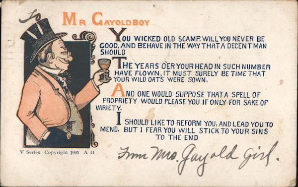 Mr Gayoldboy - You Wicked Old Scamp Comic, Funny