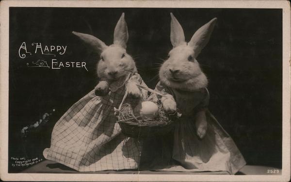 Bunnies in Dresses, A Happy Easter With Bunnies