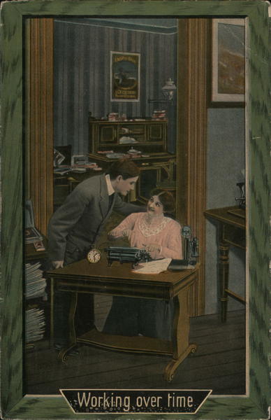 Man And Woman - Working Over Time Typewriters