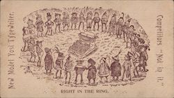 New Model Yost Typewriter Right In The Ring. Competitors "Not In It" Trade Card