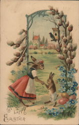 Bunny Mother with Bunny Child Postcard