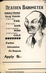 Chinese: Heathen Barometer Postcard