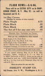 Flash News - 5/4/44 Postcard