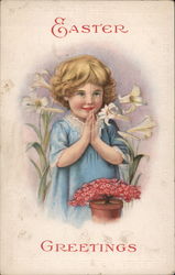 Easter Greetings Postcard