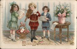 Buon Onomastico - Violin Music Postcard