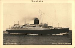 SS Champlain French Line Cruise Ships Postcard Postcard Postcard