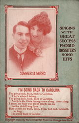 Singing With Great Success Harold Rossiter Postcard