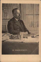 W. Bourtzeff / Vladimir Lvovich Burtsev Postcard