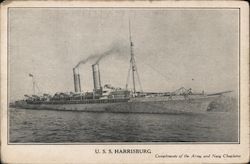 USS Harrisburg Postcard